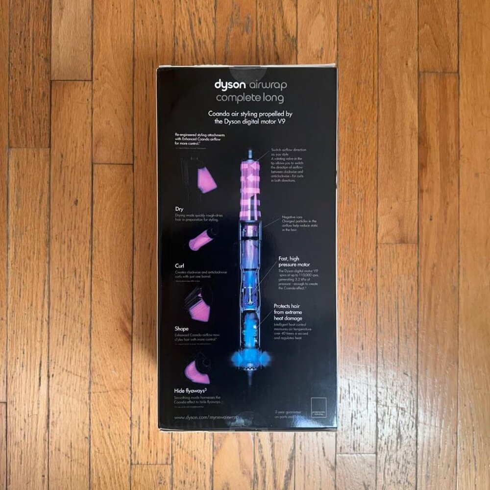 NEW DYSON AIRWRAP COMPLETE LONG HS05 FUCHSIA PINK NICKEL SPECIAL LIMTD EDITION - Picture 6 of 6